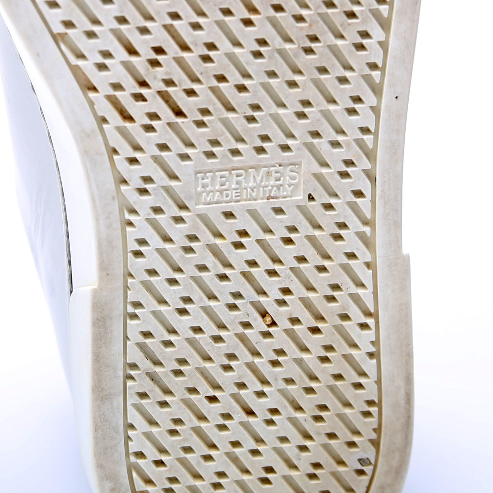 Hermes Epsom Velvet Low Top Sneakers Size 36.5