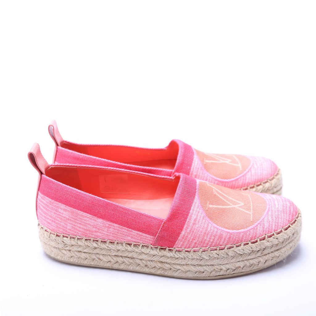 Blue Shore Canvas Espadrilles Size 37