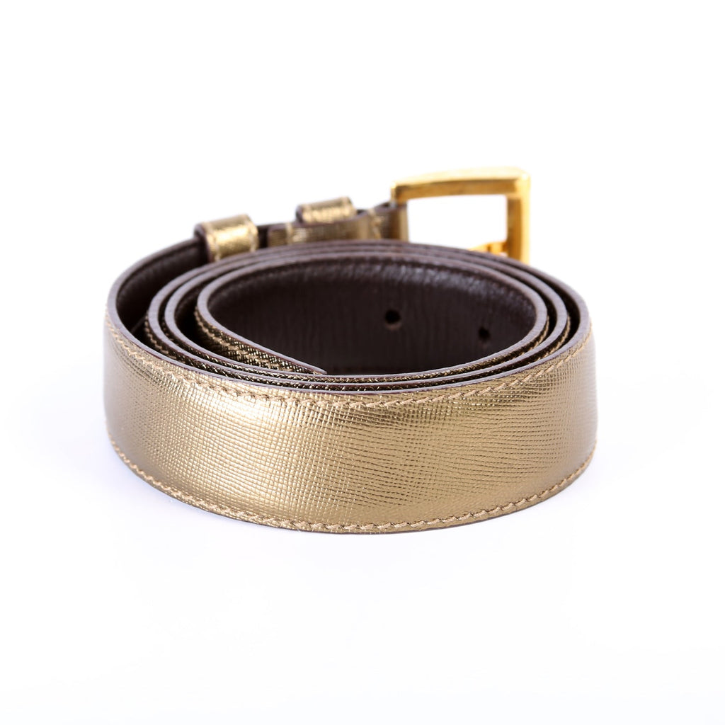 Metallic Saffiano Belt Size 80/32