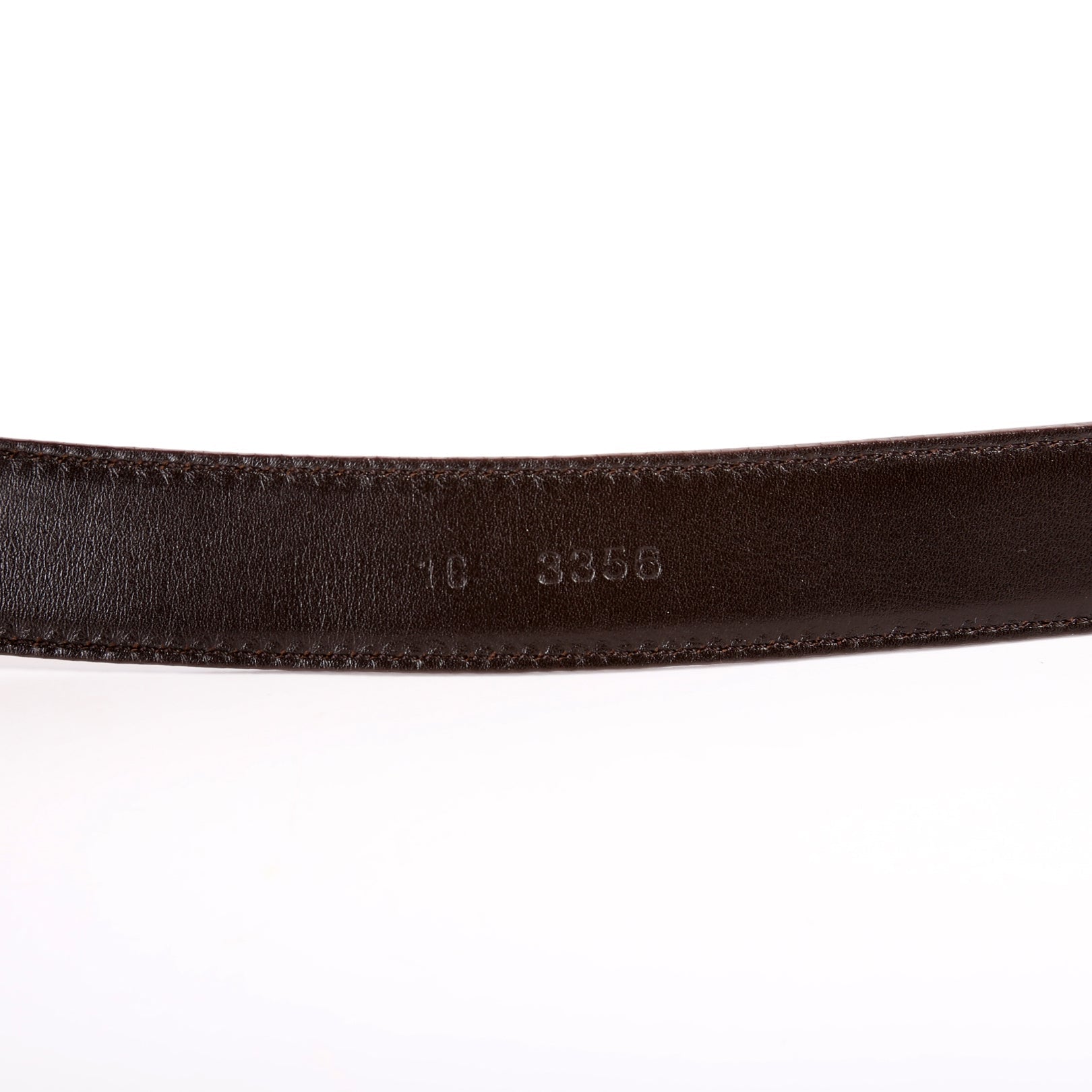 Metallic Saffiano Belt Size 80/32