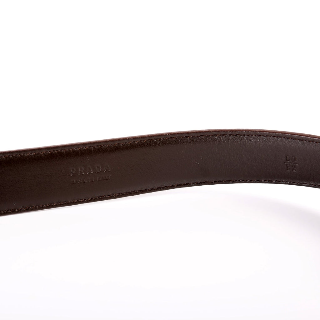 Metallic Saffiano Belt Size 80/32