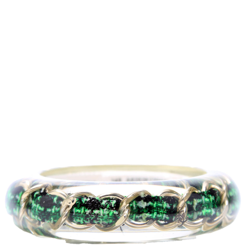 Resin Chain Bangle Bracelet