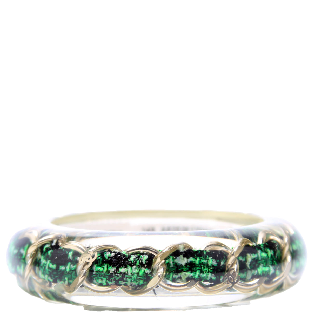 Resin Chain Bangle Bracelet