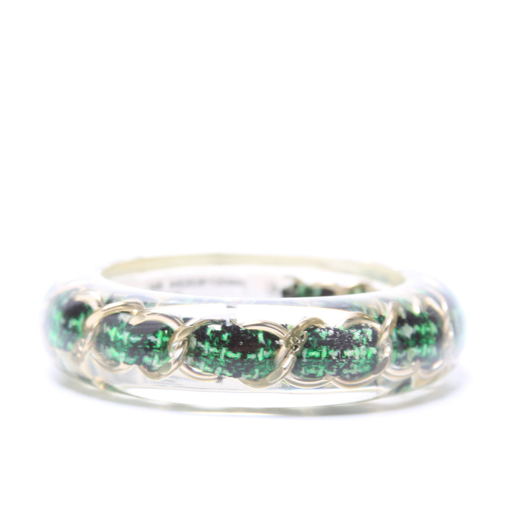 Resin Chain Bangle Bracelet
