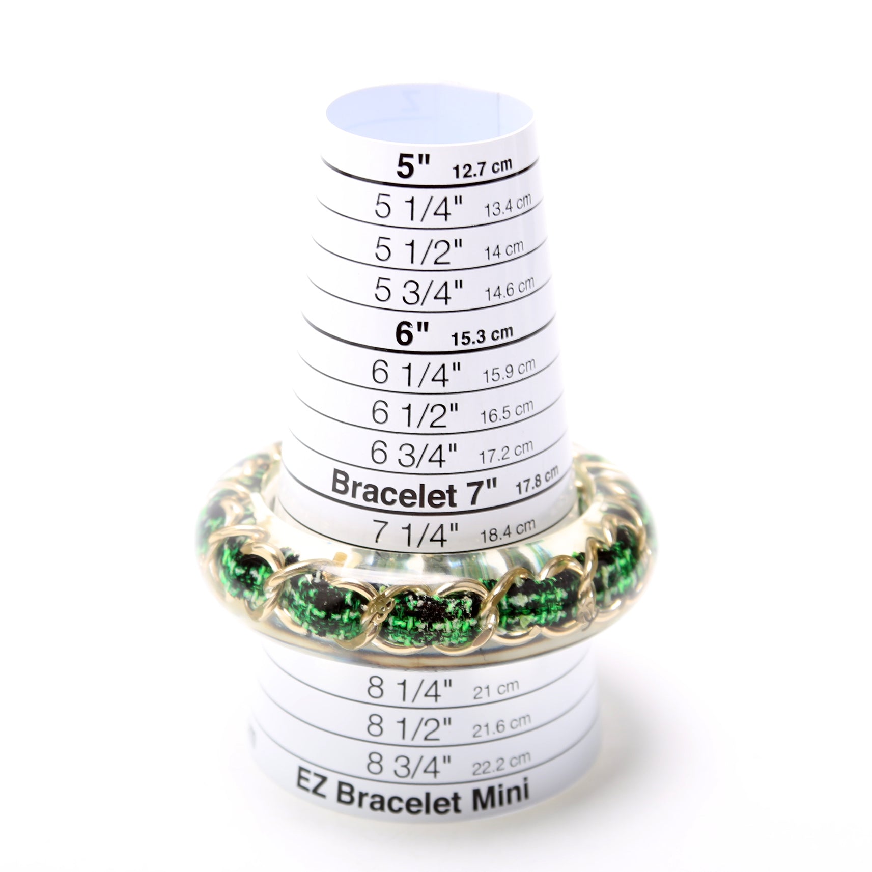 Resin Chain Bangle Bracelet