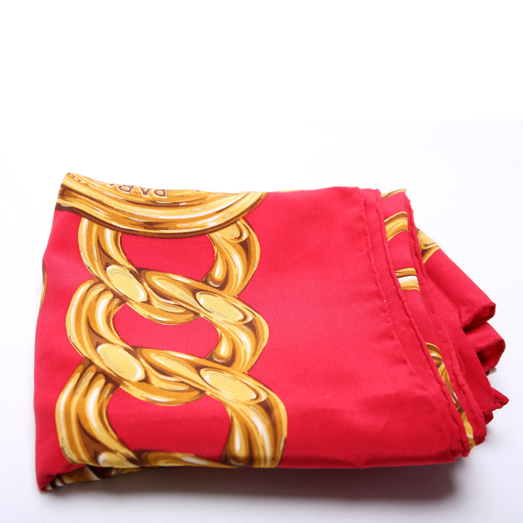 Iconic Chain Logo Large Silk Scarf