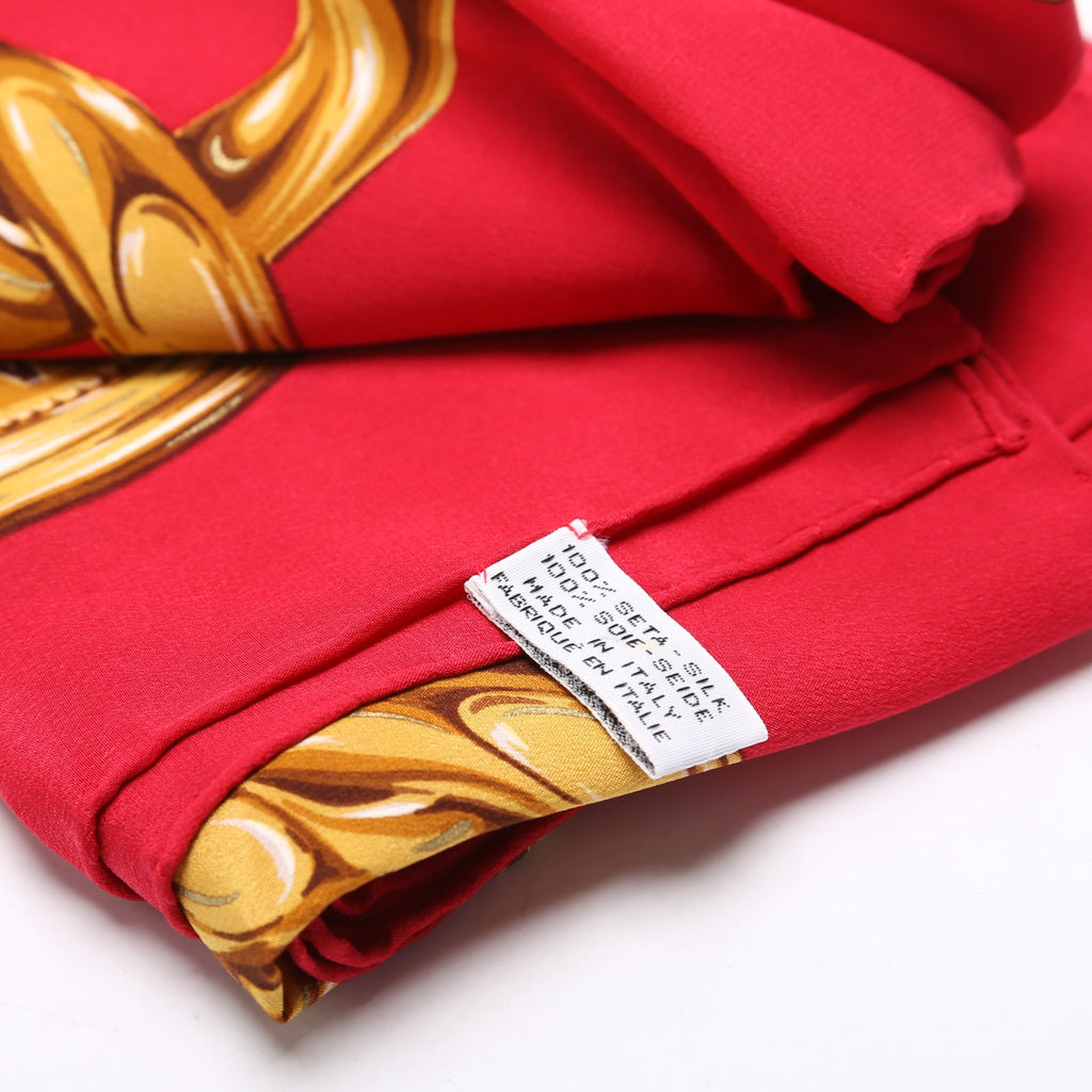 Iconic Chain Logo Large Silk Scarf