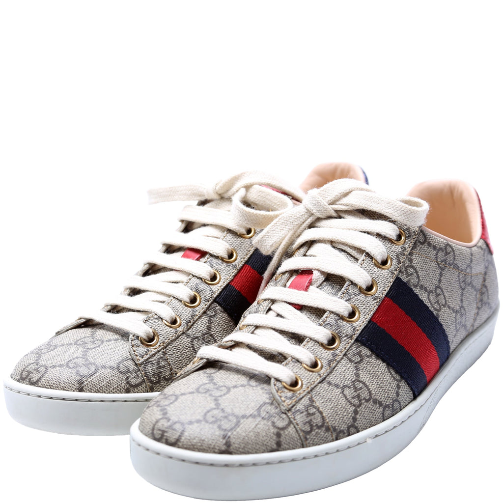 Gucci Ace Web GG Supreme Sneakers Size 36.5