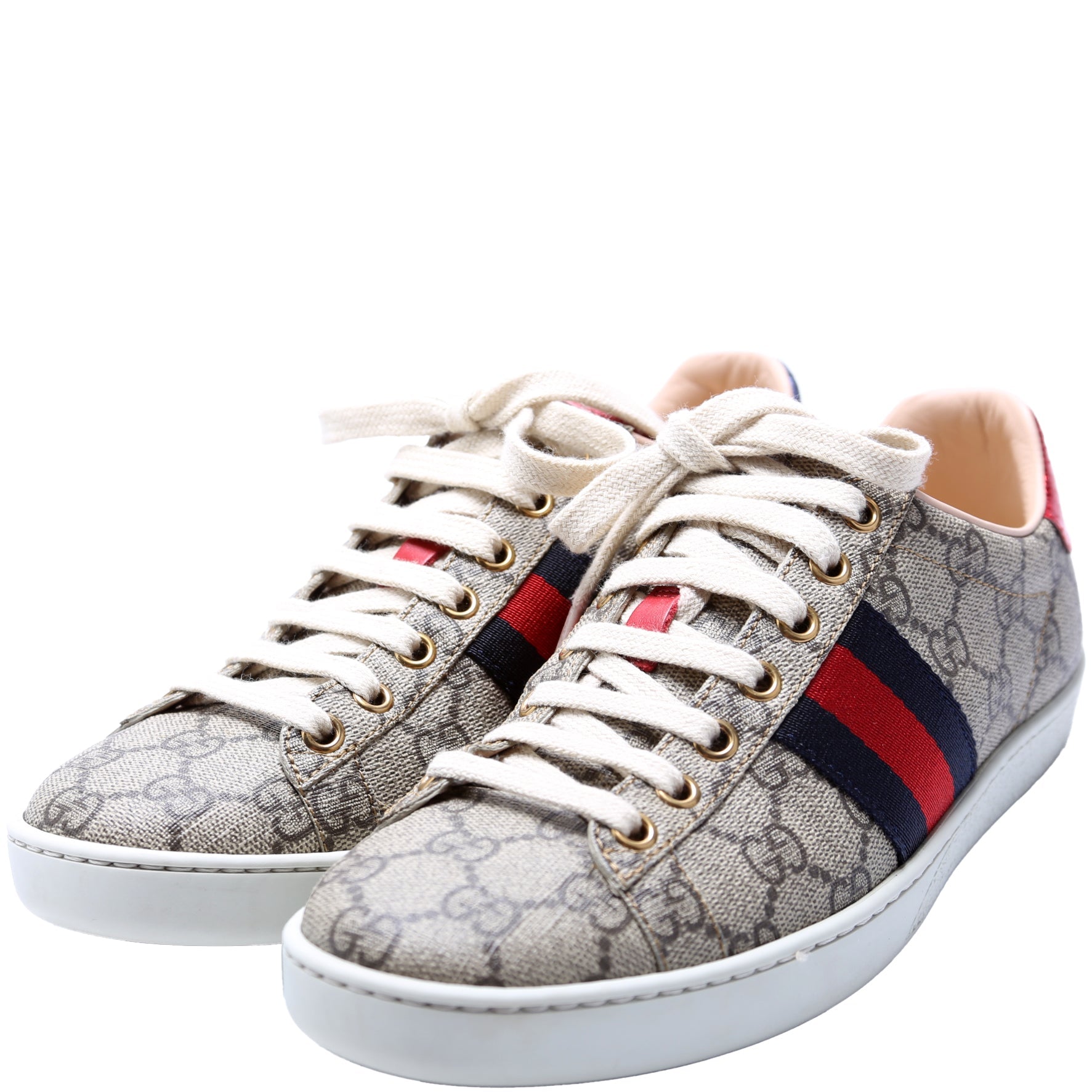 Gucci Ace Web GG Supreme Sneakers Size 36.5