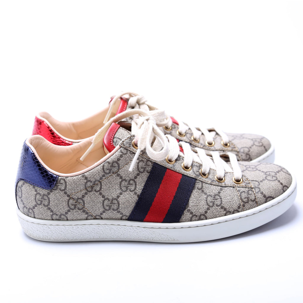 Gucci Ace Web GG Supreme Sneakers Size 36.5