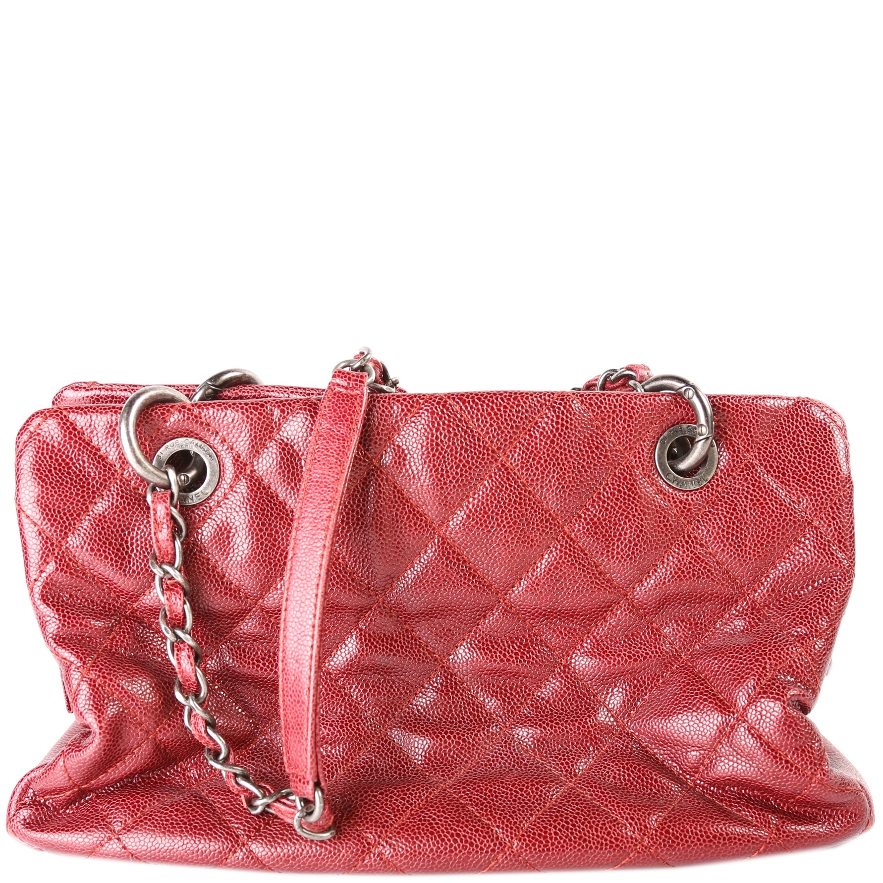 Chic Small Shopping Tote Caviar 16M