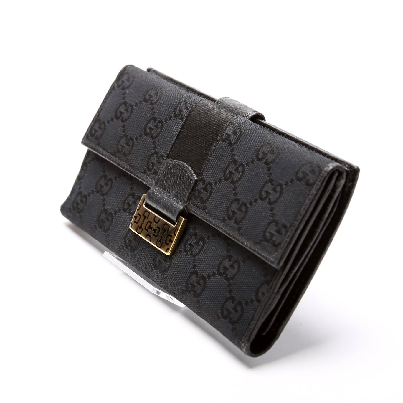 146206 GG Canvas Horsebit Continental Wallet