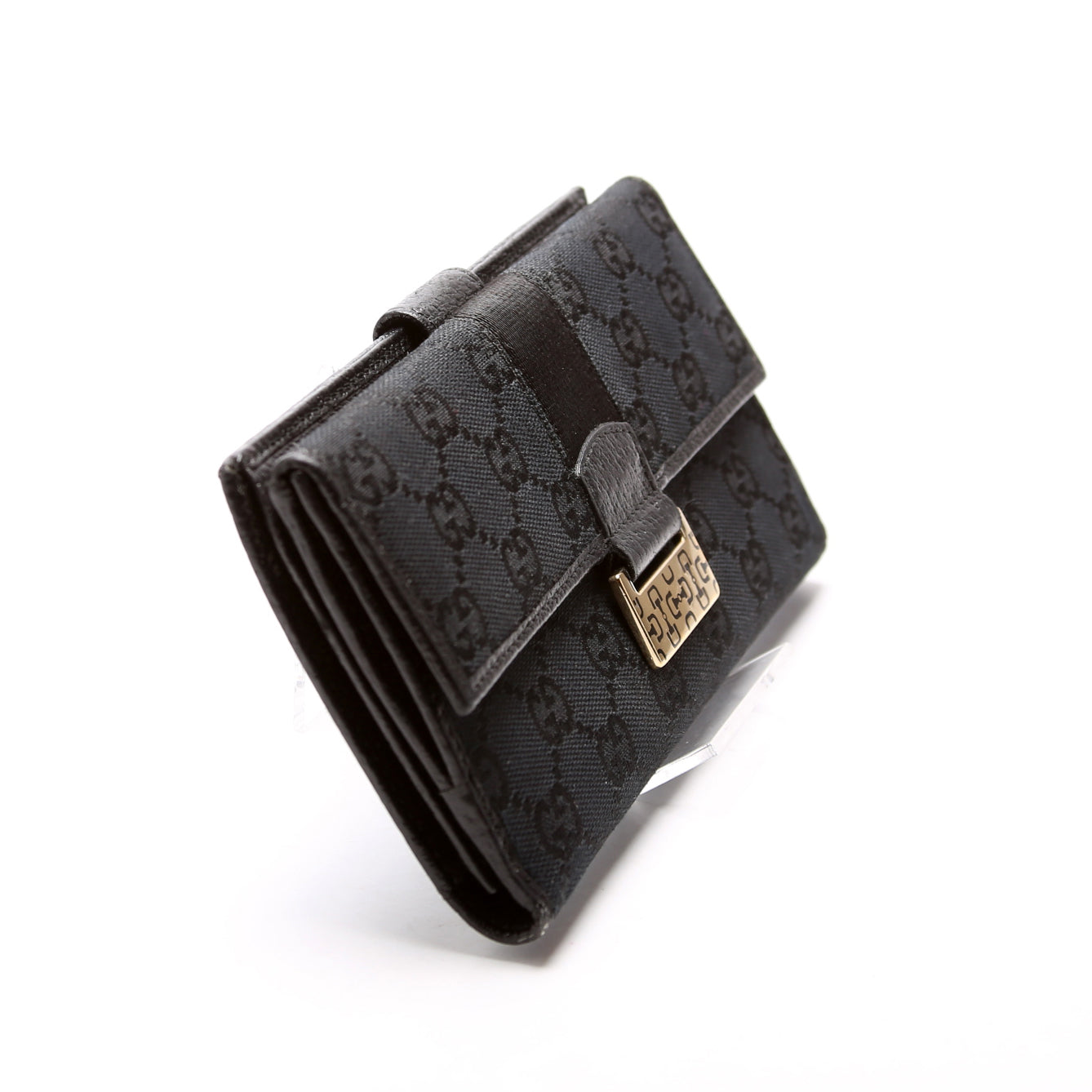 146206 GG Canvas Horsebit Continental Wallet