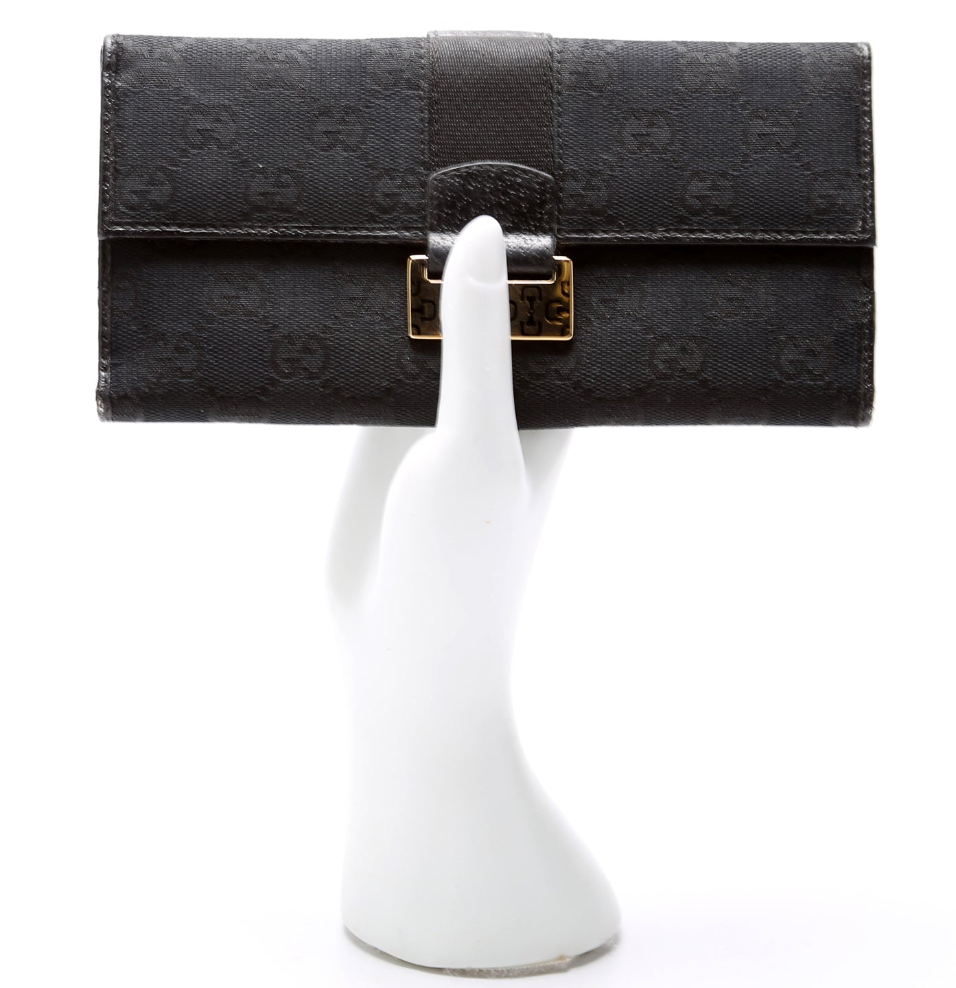 146206 GG Canvas Horsebit Continental Wallet
