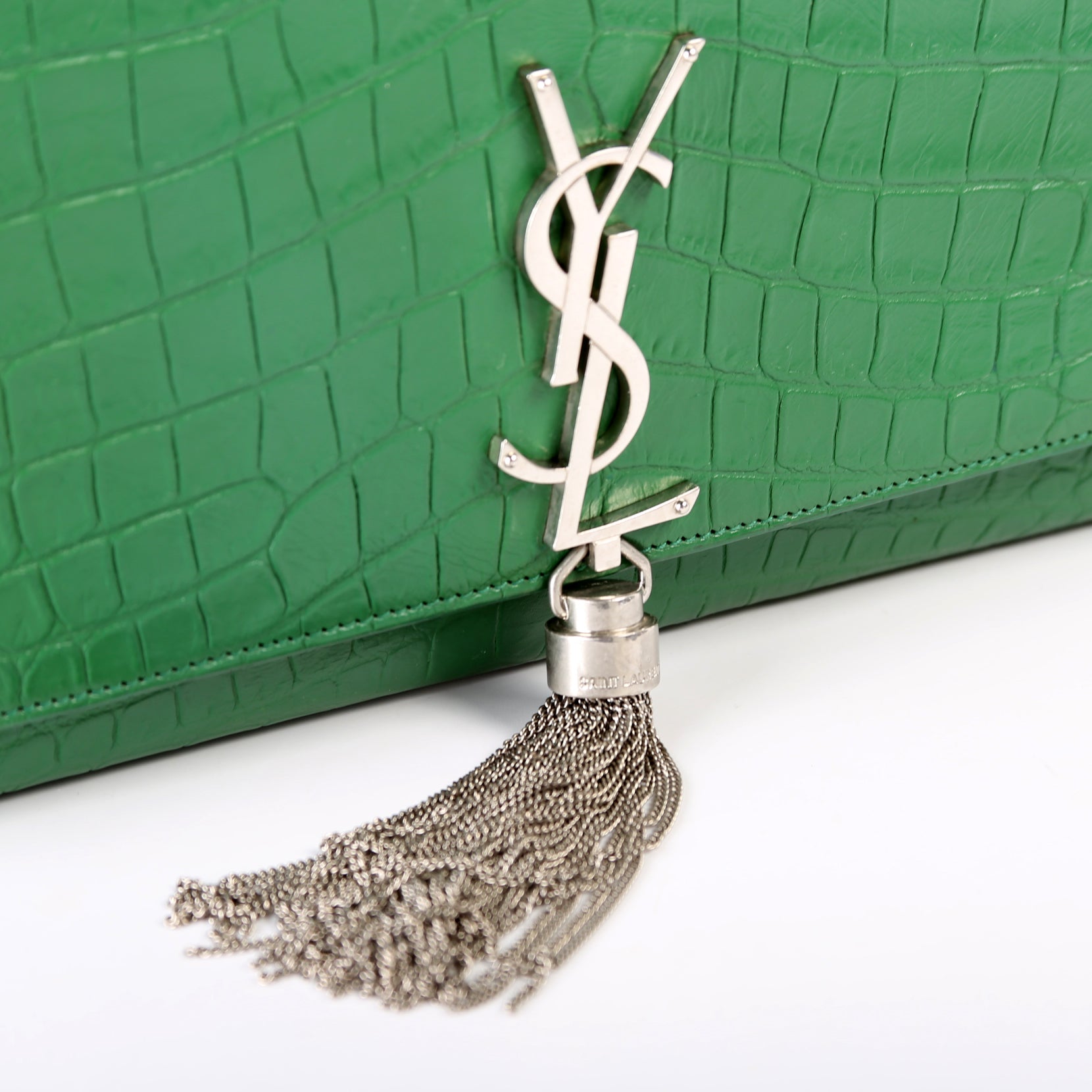 Kate Tassel Satchel Medium Croc Embossed 354119