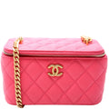 Vanity Small Sweetheart Chain Caviar 32+M