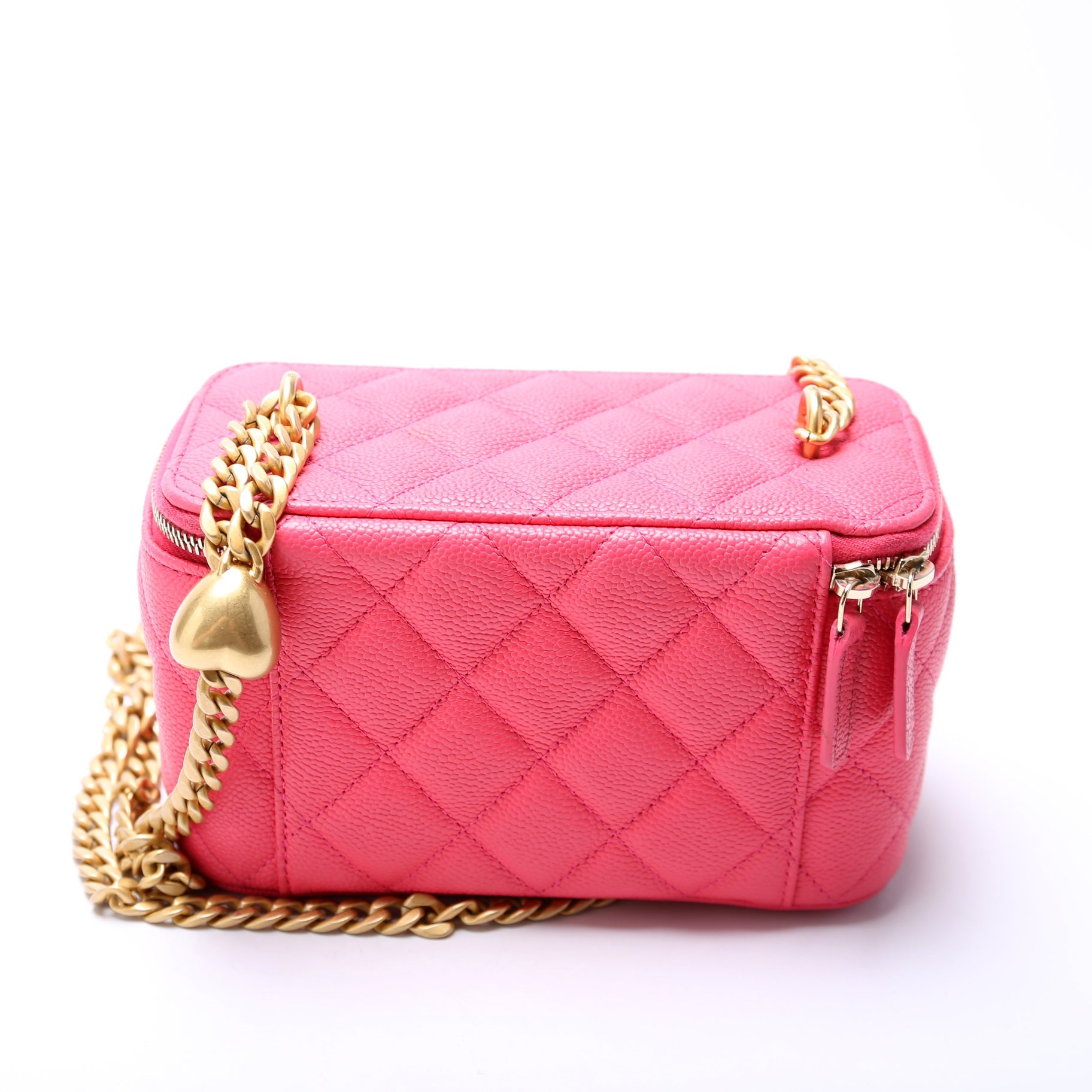Vanity Small Sweetheart Chain Caviar 32+M