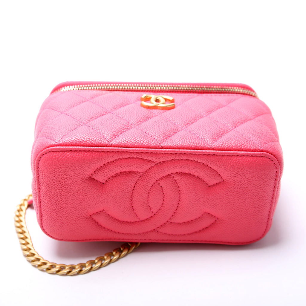 Vanity Small Sweetheart Chain Caviar 32+M