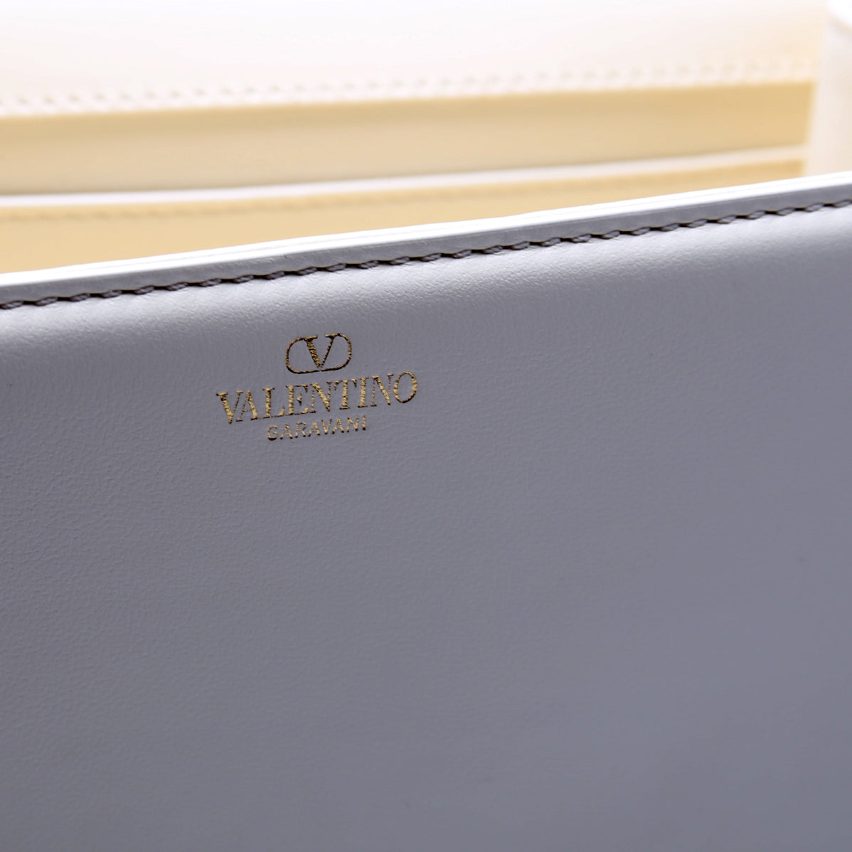 Loco V Logo Calfskin Flap Shoulder Bag