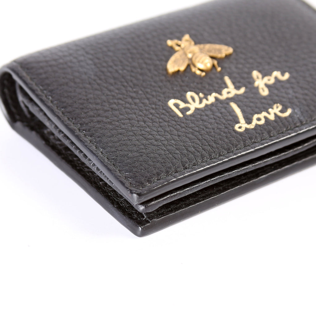 Gucci 460185 Animalier Card Case Calfskin