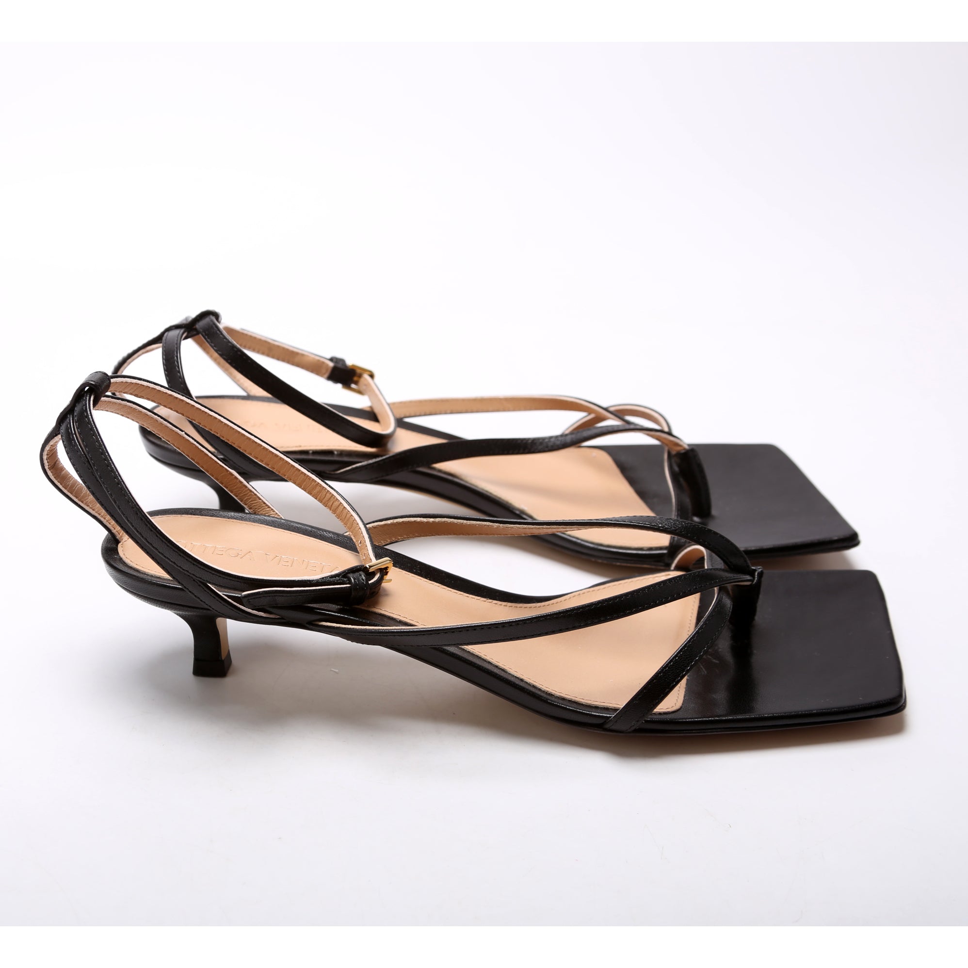 Stretch Strap Kitten Heels Size 38