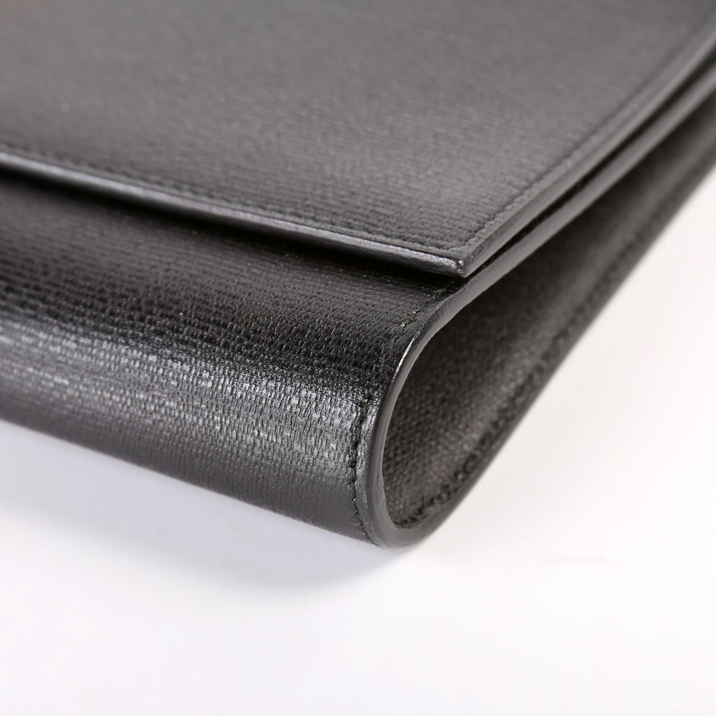 Classic Y Ligne Clutch Textured Leather