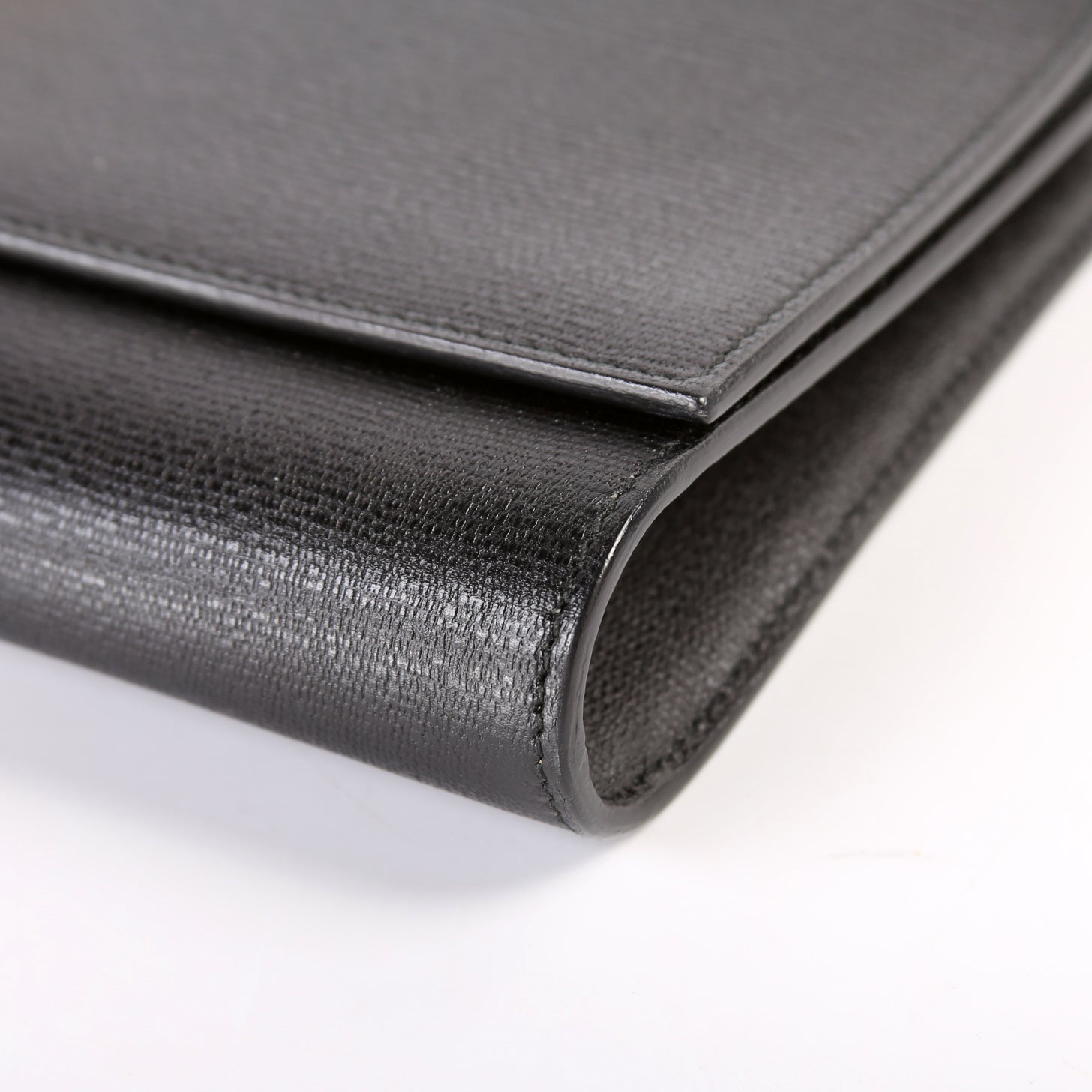 Classic Y Ligne Clutch Textured Leather