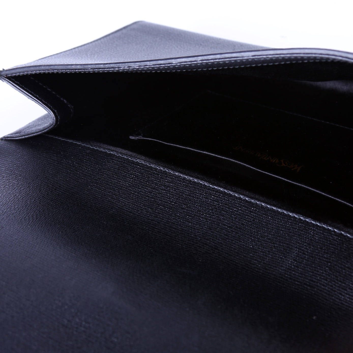 Classic Y Ligne Clutch Textured Leather