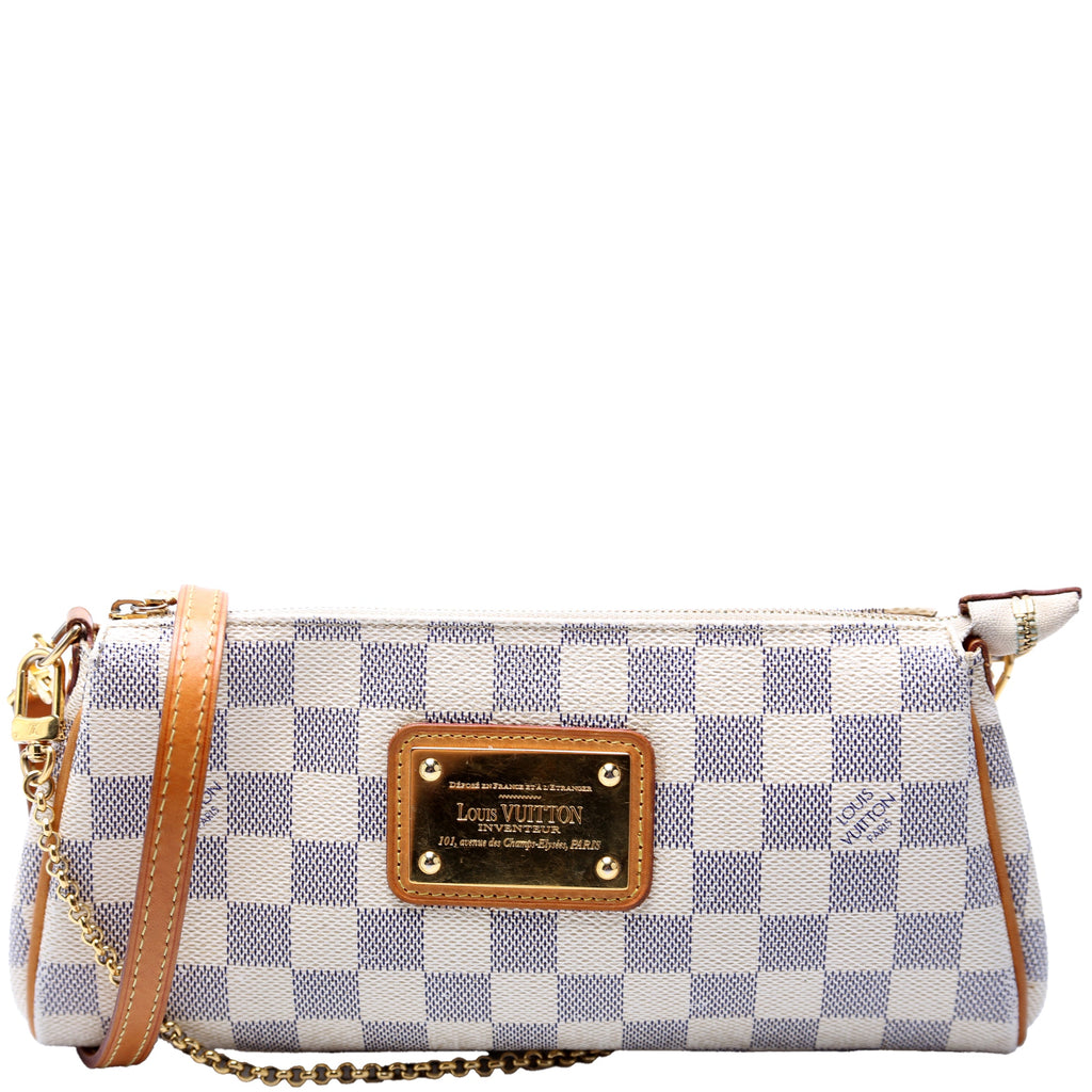 Eva Clutch Damier Azur