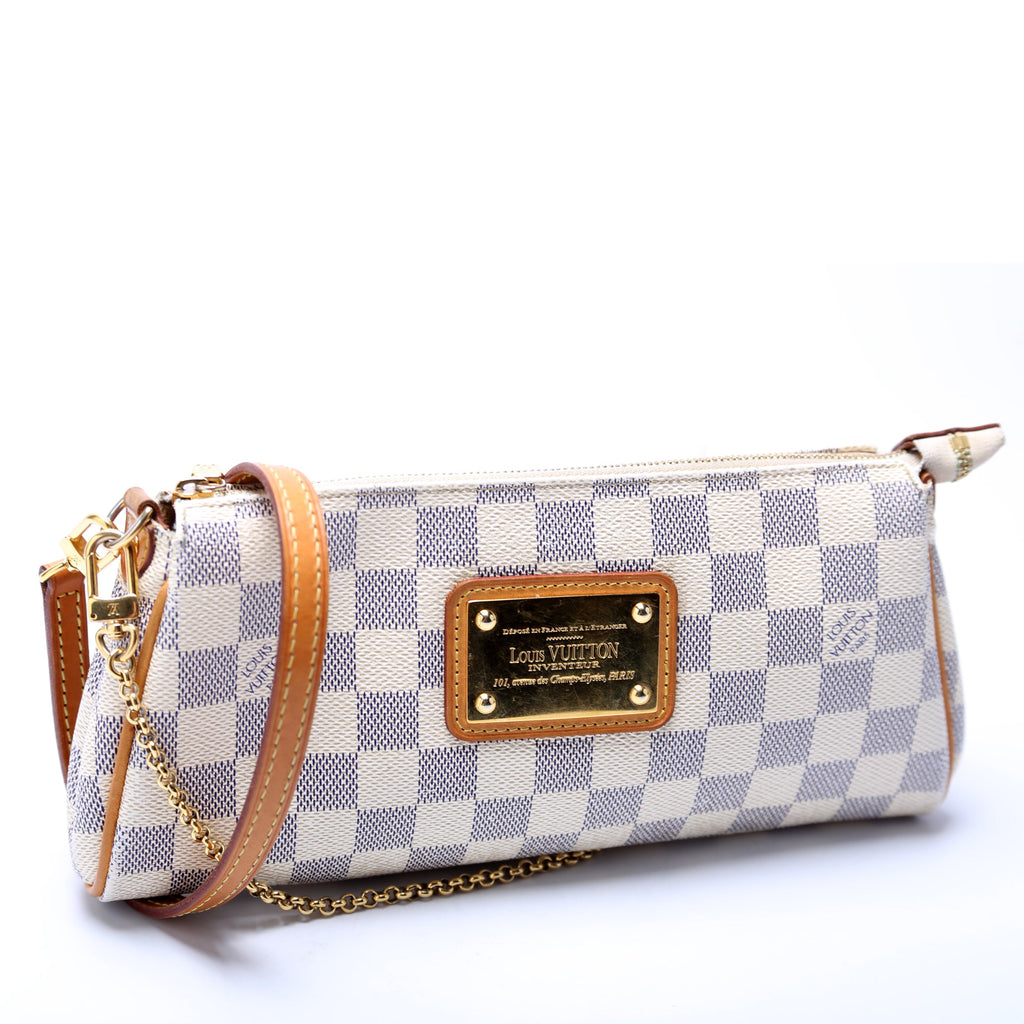 Eva Clutch Damier Azur