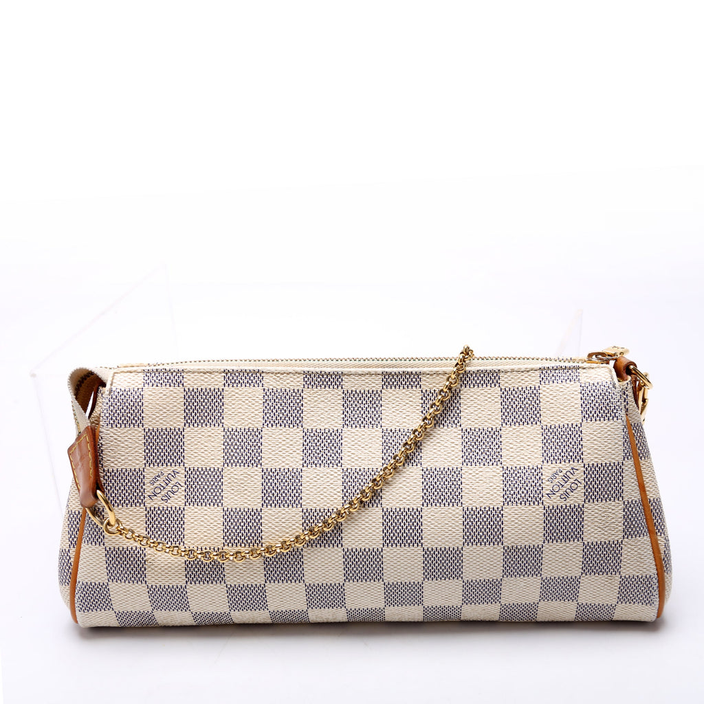 Eva Clutch Damier Azur