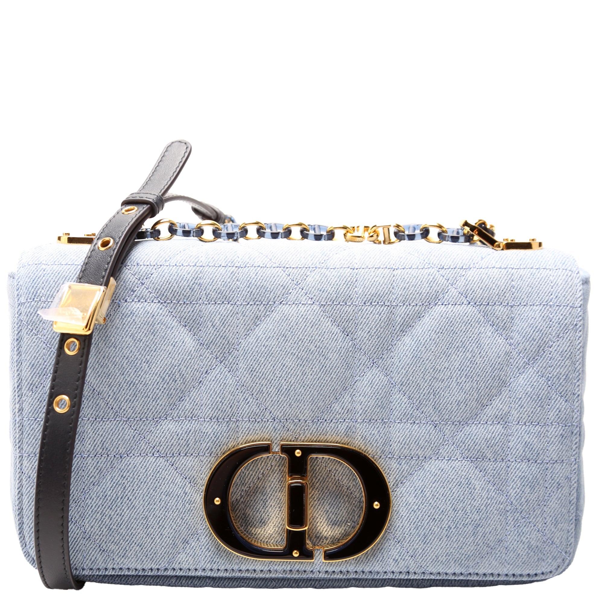 Caro Medium Denim Macrocannage Blue