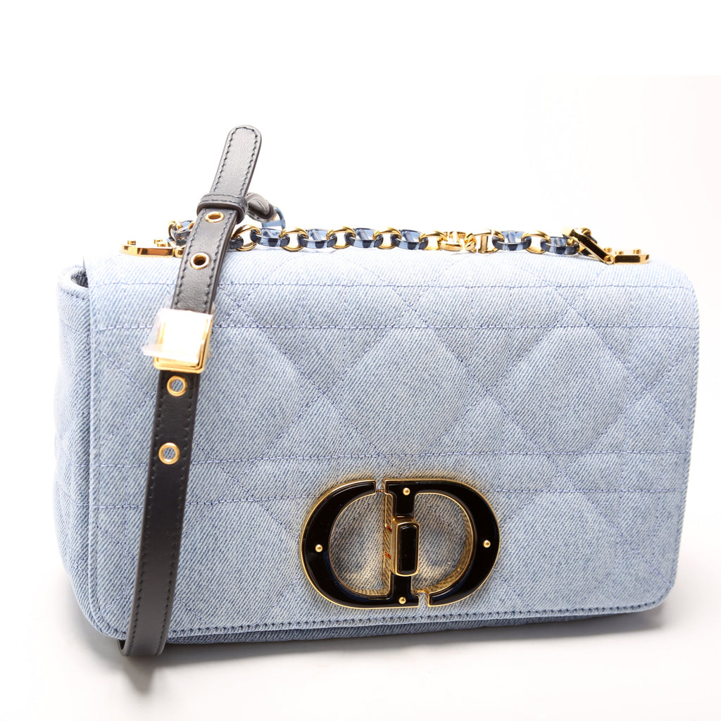 Caro Medium Denim Macrocannage Blue