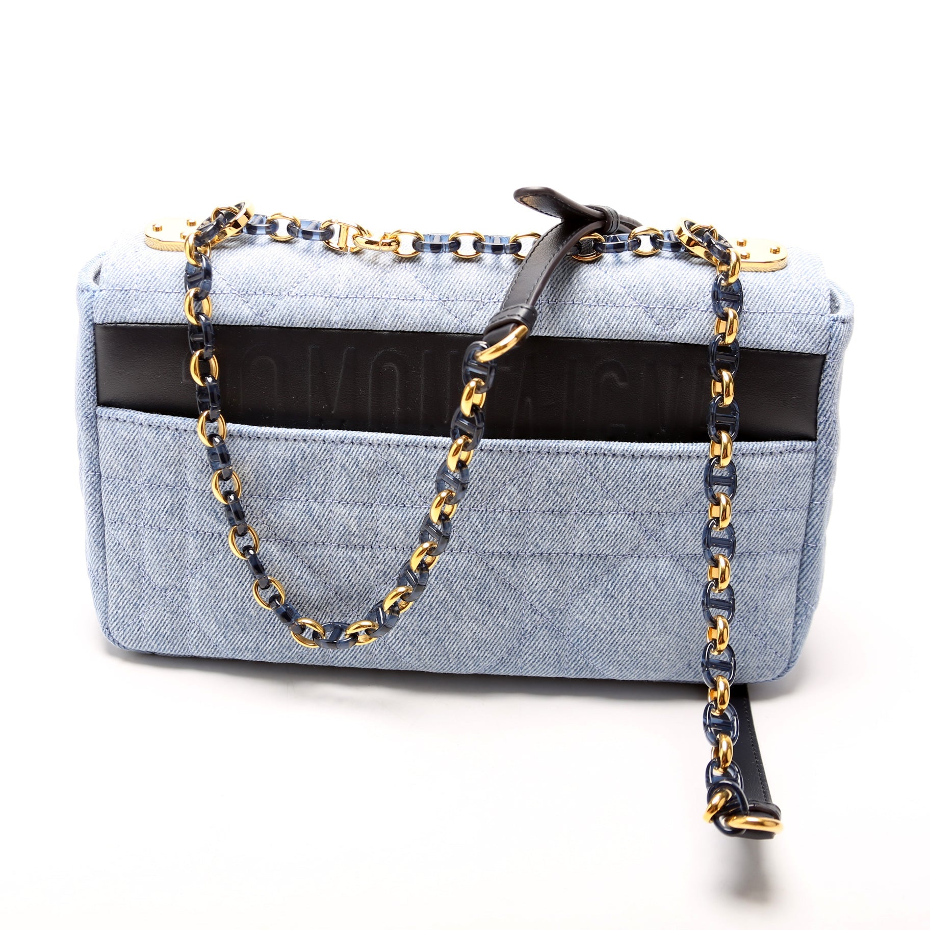 Caro Medium Denim Macrocannage Blue