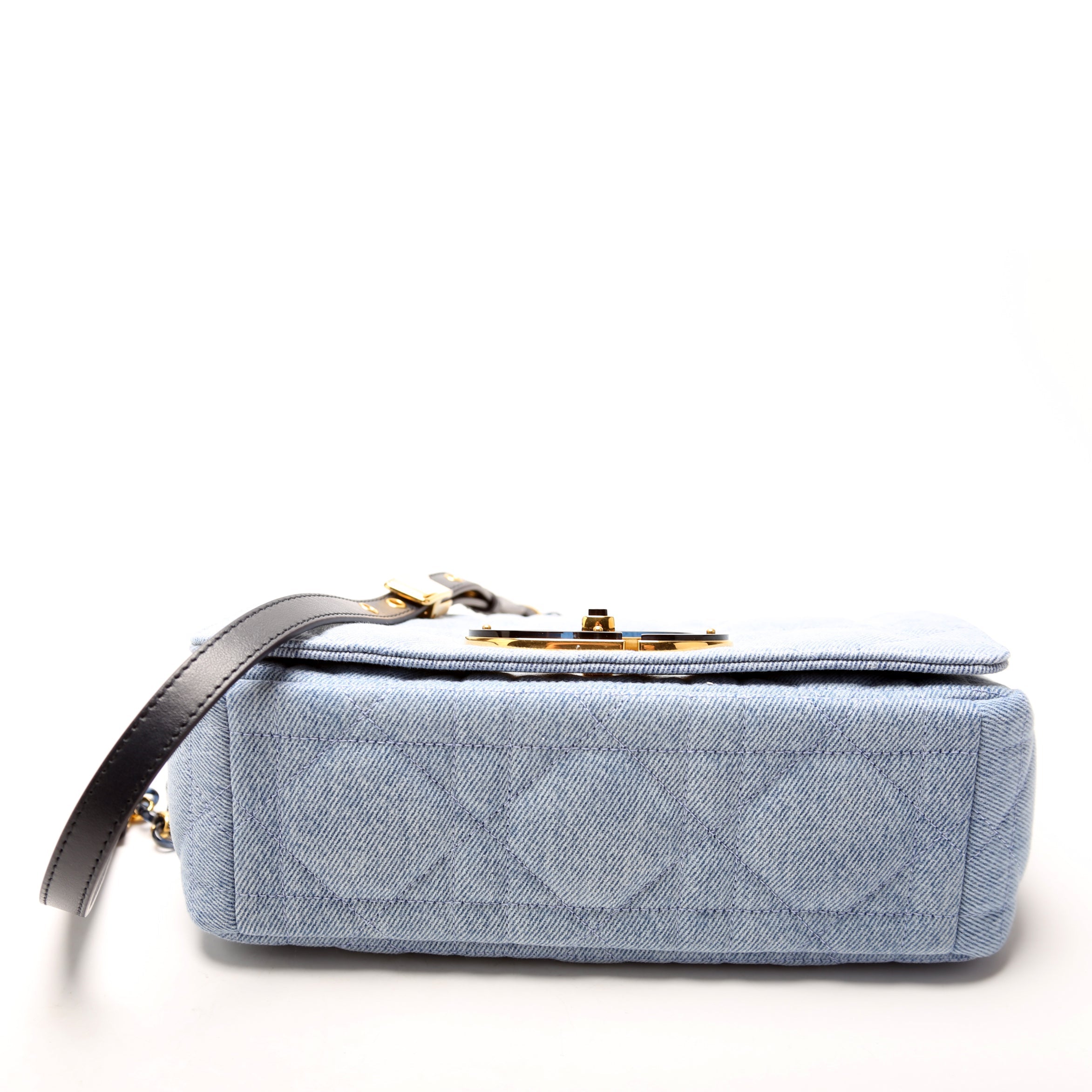 Caro Medium Denim Macrocannage Blue