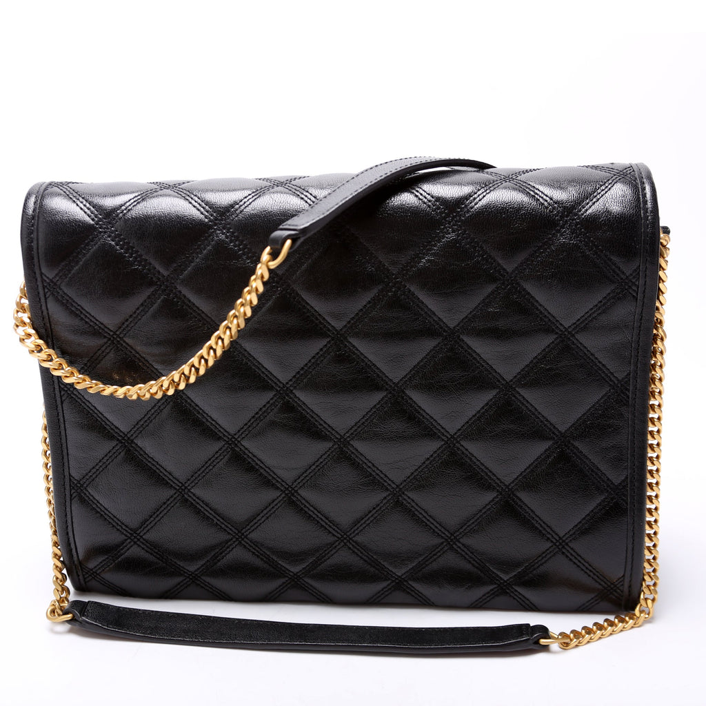 579607 Becky Quilted Lambskin Shoulder Bag Large