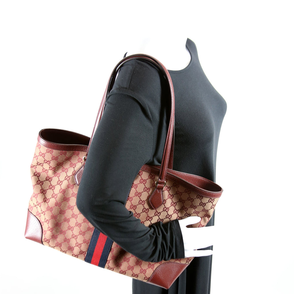 631685 Ophidia GG Canvas Tote