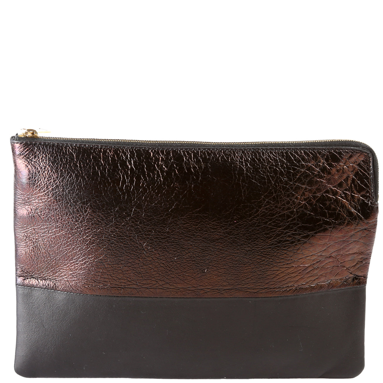 Solo Pouch Bicolor Lambskin Leather