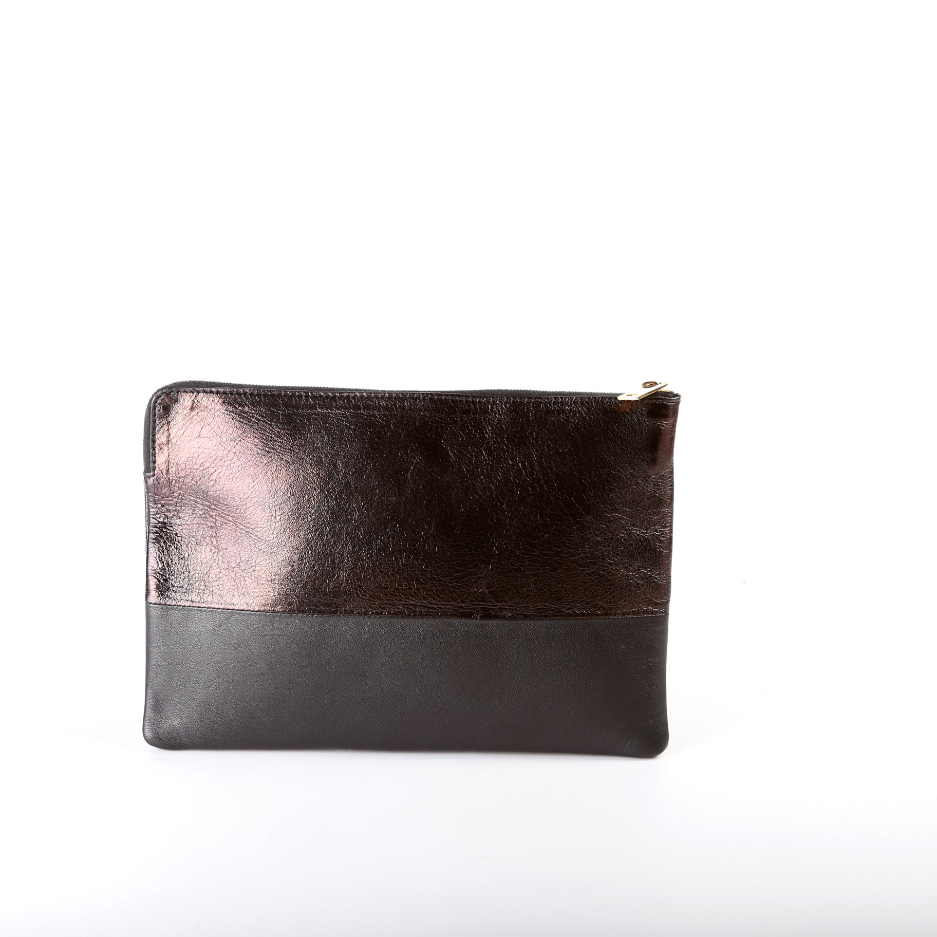 Solo Pouch Bicolor Lambskin Leather