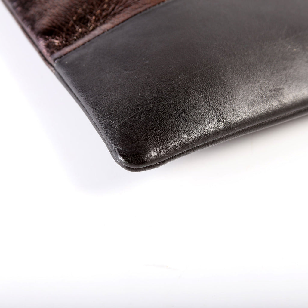 Solo Pouch Bicolor Lambskin Leather