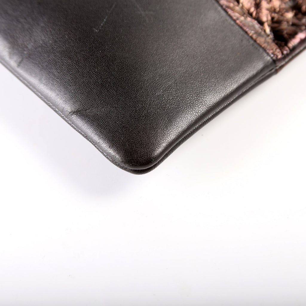 Solo Pouch Bicolor Lambskin Leather
