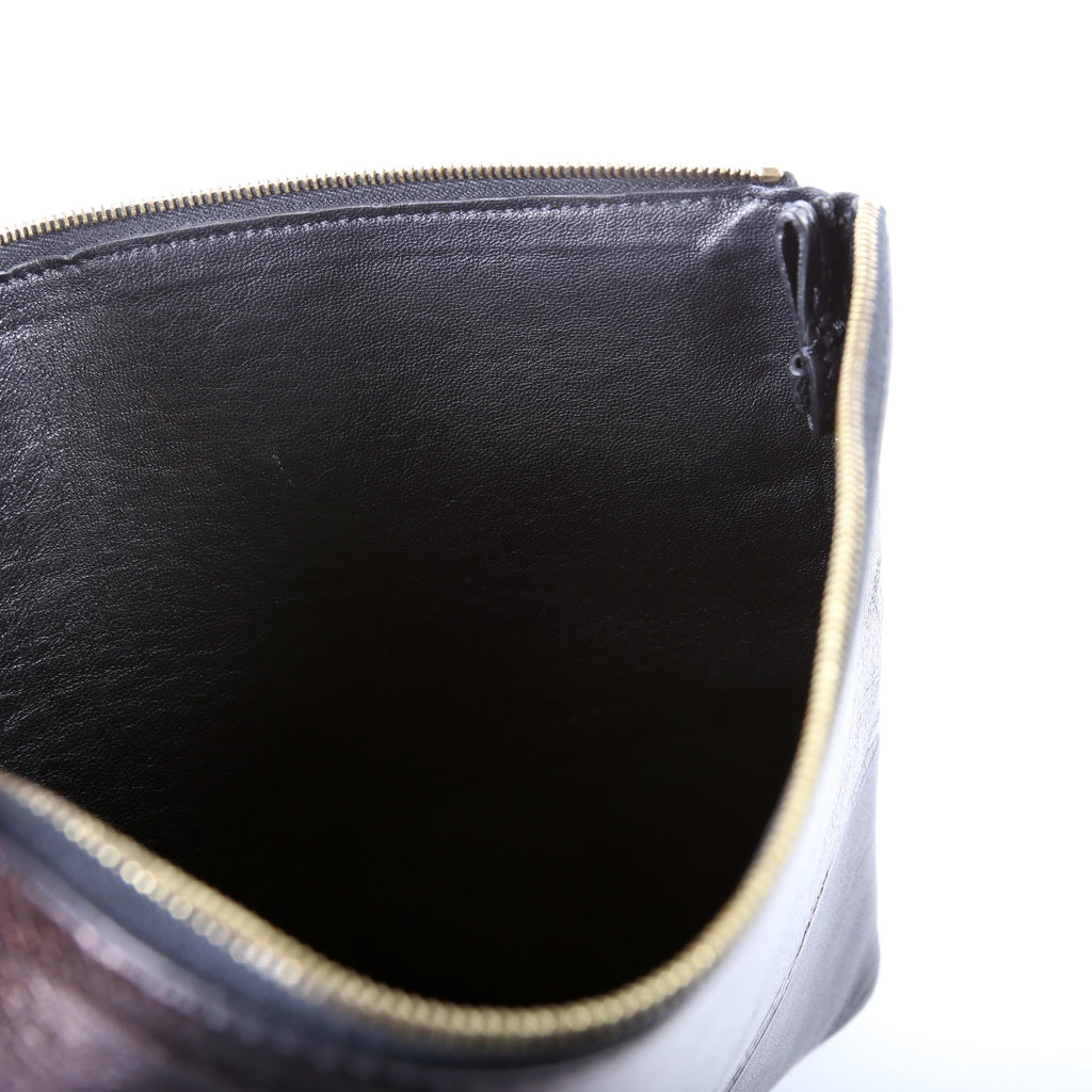 Solo Pouch Bicolor Lambskin Leather