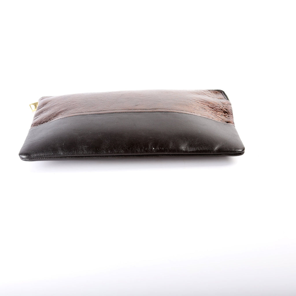 Solo Pouch Bicolor Lambskin Leather