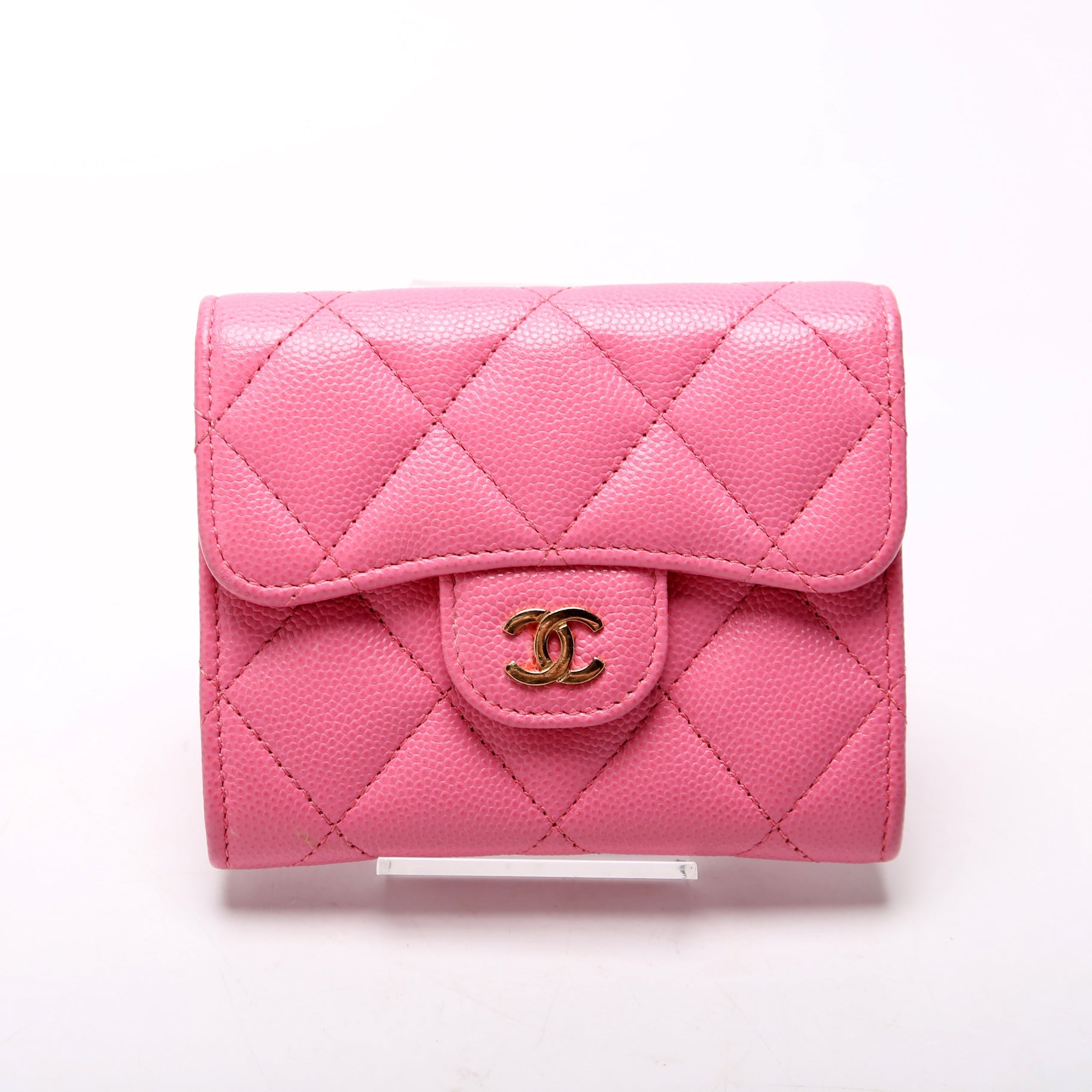CC Flap Card Holder On Chain Caviar 31M