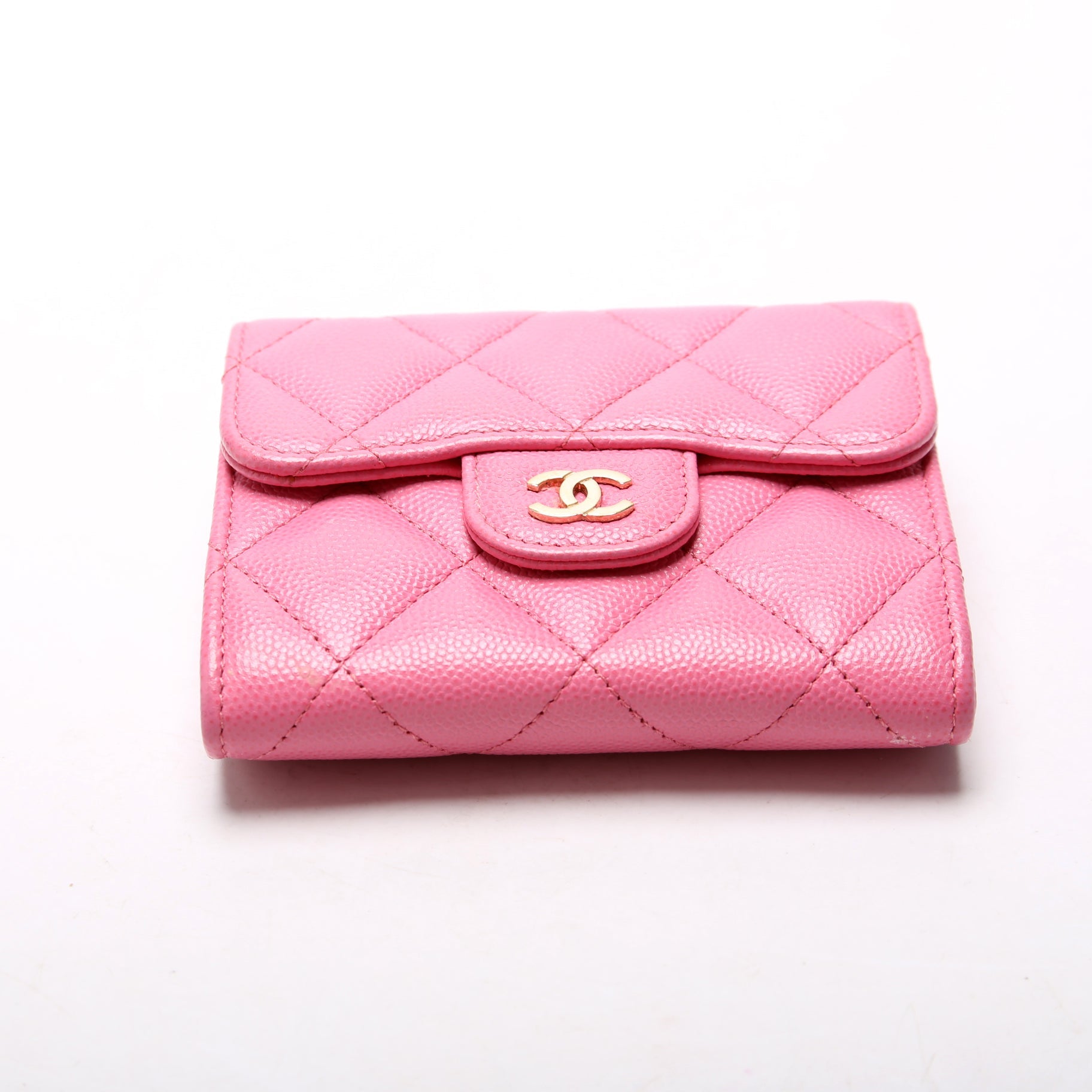 CC Flap Card Holder On Chain Caviar 31M