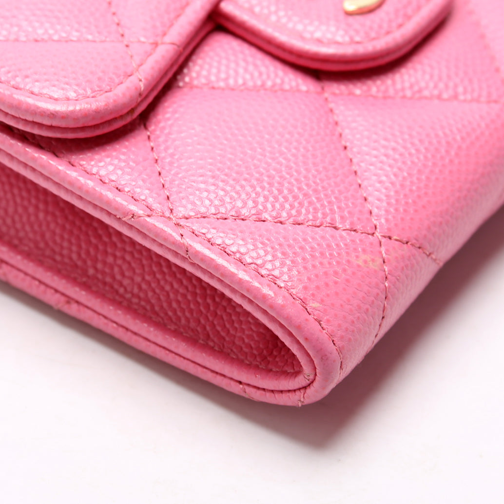 CC Flap Card Holder On Chain Caviar 31M