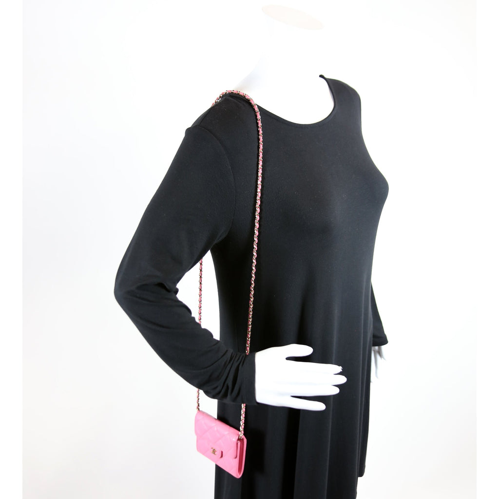 CC Flap Card Holder On Chain Caviar 31M