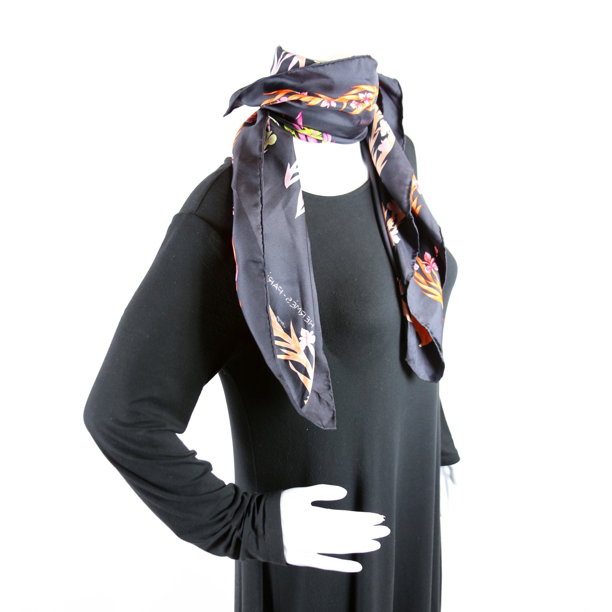 Cheval Fleuri 90CM Silk Scarf