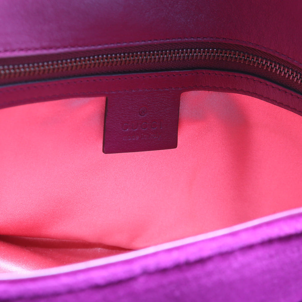 443497 Marmont Shoulder Velvet Small Flap
