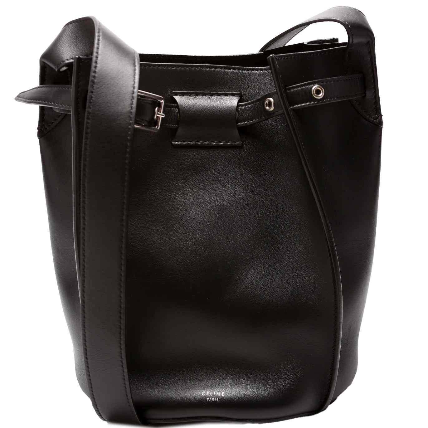 Long Strap Big Bag Bucket Calfskin